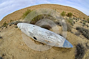 Ammunition pollution in Negev desert.