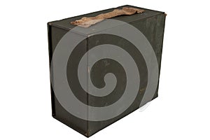 Ammunition wooden box green color