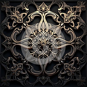 Intricate Symmetrical Amoled Wallpaper With Meticulous Details photo