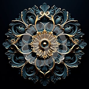 Intricate Symmetrical Amoled Wallpaper With Meticulous Details photo
