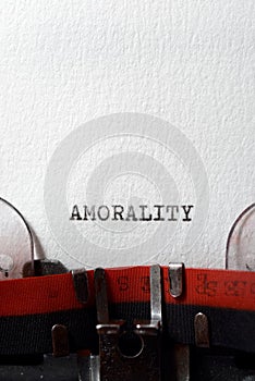 Amorality concept view
