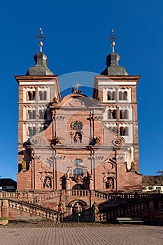 Amorbach Abbey church - Kloster Amorbach, Lower Franconia, Bavaria, Germany