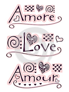 Amore, love, amour