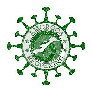 Amorgos Reopening Stamp.