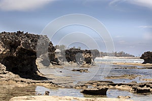 Amoronia orange eroded coast, north of Madagascar