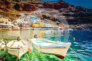 Amoudi bay, Santorini, Greece