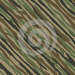 ÃÂ¡amouflage pattern. Seamless military camo texture. Irregular black, brown, green stripes on a beige background mask the object. photo
