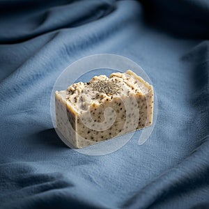 Amount of dried plant material, possibly herbs, is sprinkled