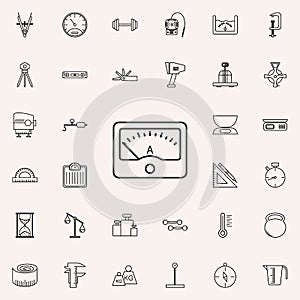 ampermeter icon. Measuring Instruments icons universal set for web and mobile