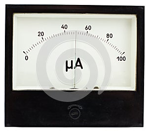 Ampermeter isolated in white background