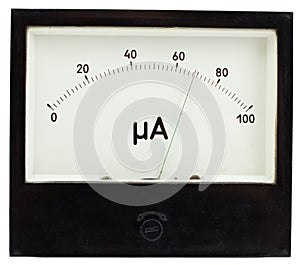 Ampermeter isolated in white background