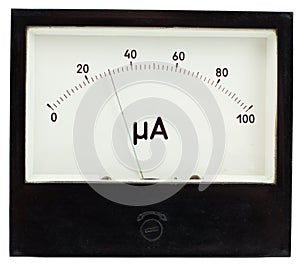 Ampermeter isolated in white background