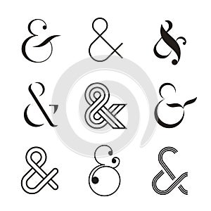 Ampersand collection, black and white