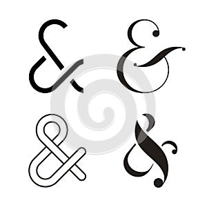 Ampersand icon set
