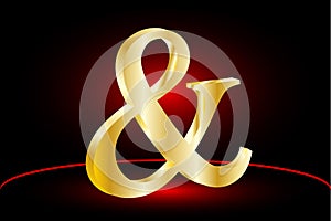 Ampersand vector icon