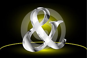 Ampersand vector icon