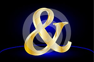 Ampersand vector icon