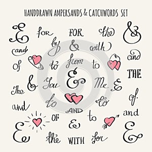 Ampersands and Catchwords Set