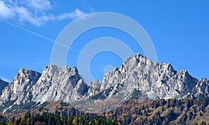 Ampezzo Dolomites a beautiful October day photo