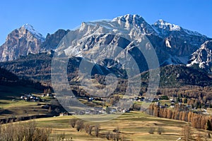 The Ampezzo Dolomites a wonderful autumn day photo