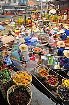 Amphawa Floating market, Amphawa, Thailand