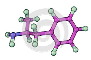 Amphetamine molecule, a powerful stimulant of central nervous system