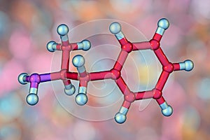 Amphetamine molecule, a powerful stimulant of central nervous system photo