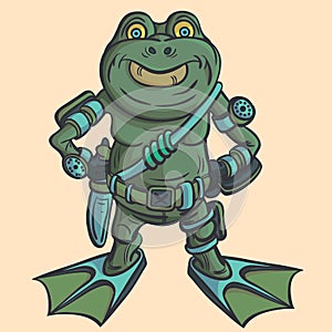 Amphibian warrior. Alien alien intelligence.