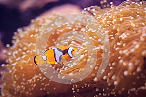 Amphiprion Western clownfish Ocellaris Clownfish, False Percula Clownfish is in anemone. Thailand