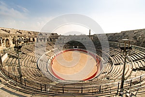 Amphitheater of Arena of Nimes, Nimes, France photo
