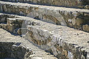 Amphitheater detail sited in Tarragona, Spain