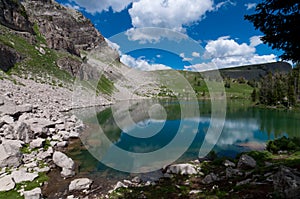 Amphitheater Lake at Grand Teton photo