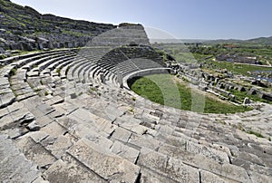 Amphitheater at Miletus, Turkey photo
