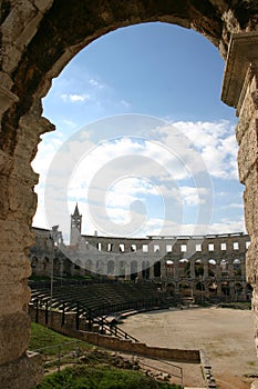 Amphitheater in pula (croatia)
