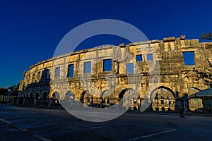 Amphitheater in Pula tourist attractions gladiatorial arena