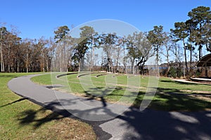 Amphitheater with tree shadow