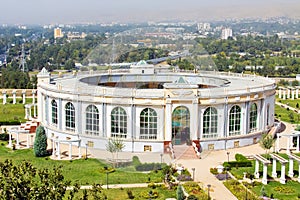 Amphitheatre building aerial view