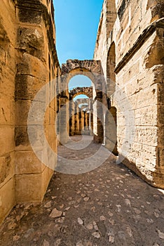 Amphitheatre of El Jem in Tunisia