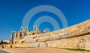 Amphitheatre of El Jem, a UNESCO world heritage site in Tunisia