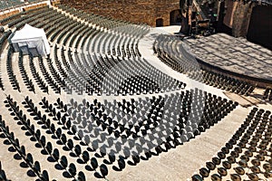 Amphitheatre in fortified city of Carcassonne