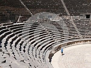 Amphitheatre, rows of seats photo