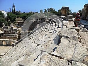 Amphitheatre stairs Sparta ancient Greece history archaeology photo