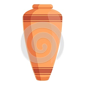 Amphora art icon, cartoon style