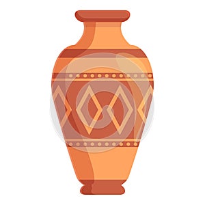 Amphora crusted icon, cartoon style