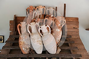 Amphoras in Bodrum Castle