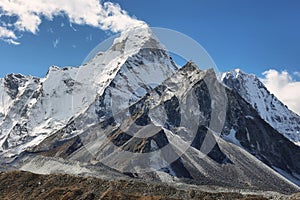 Amphu Gyabjen and Ama Dablan peaks views from Chukhung valley