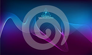 Amplitude Abstract Background with a colored dynamic waves