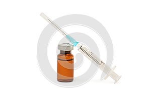 Ampoule and syringe photo