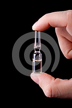 Ampule in hand