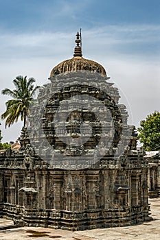 Amruteshwara Temple at Annigeri a black stone temple built by the Western Chalukya Empire